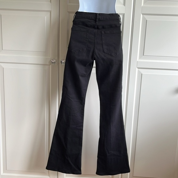 FRAME
Frame Le High Flare Jeans Film Noir Black Size 28 70's Style Bohemian - Picture 11 of 14